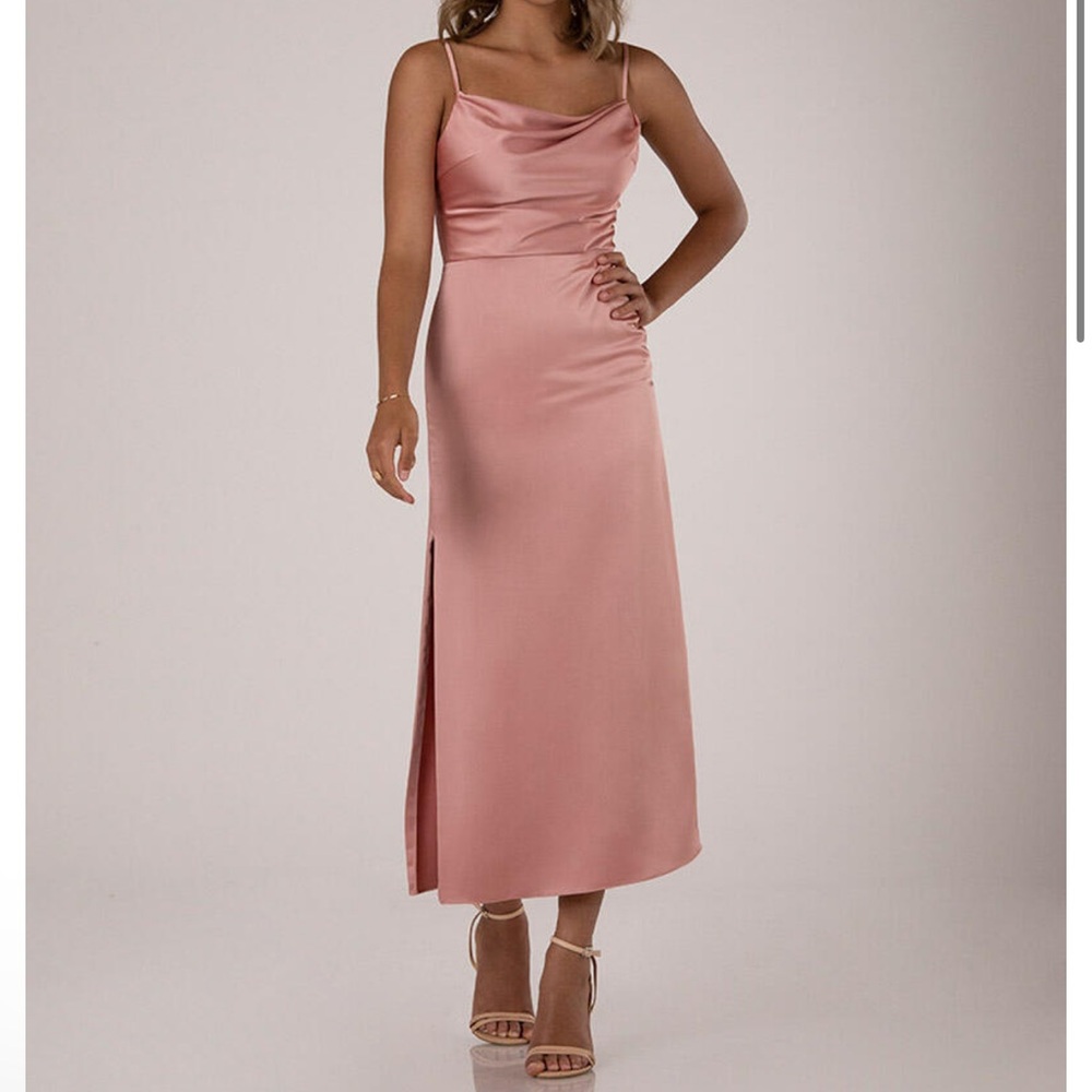 Sorella Vita Satin Dress CANYON ROSE